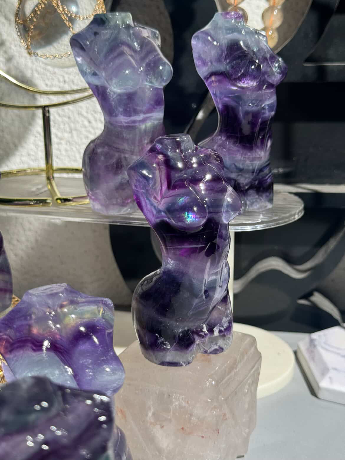 Fluorite Body Statue