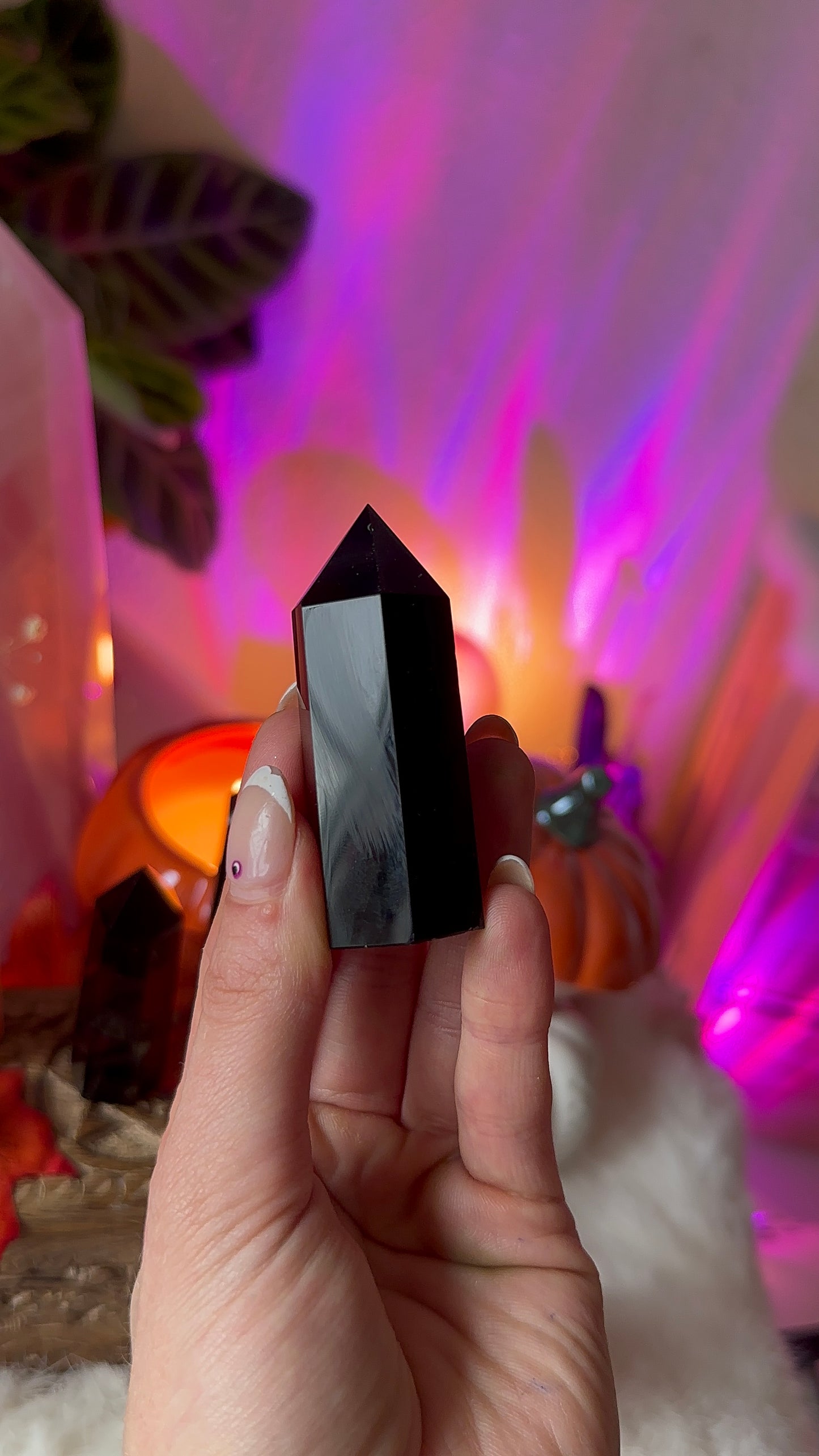 Obsidian points