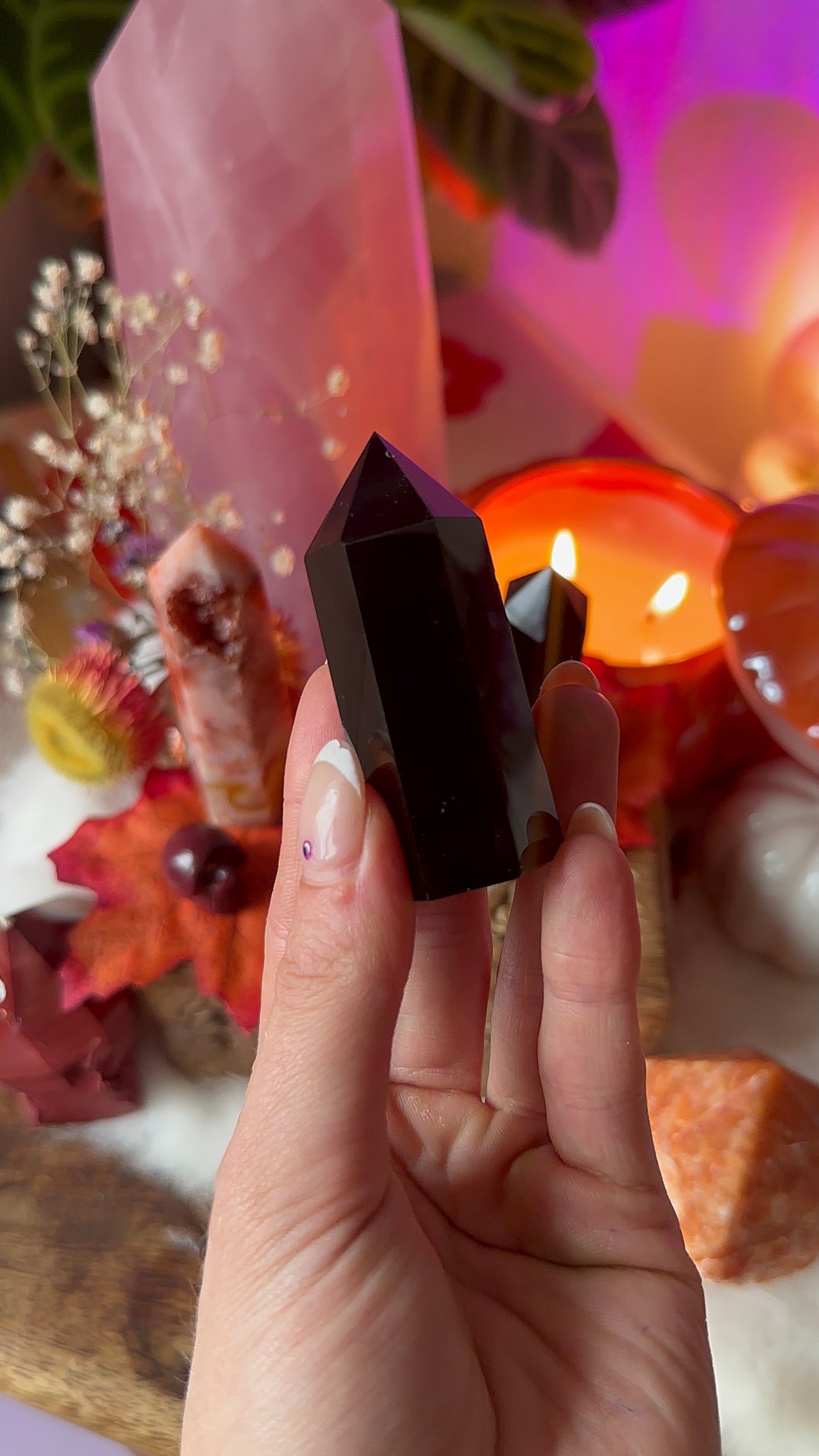 Obsidian points