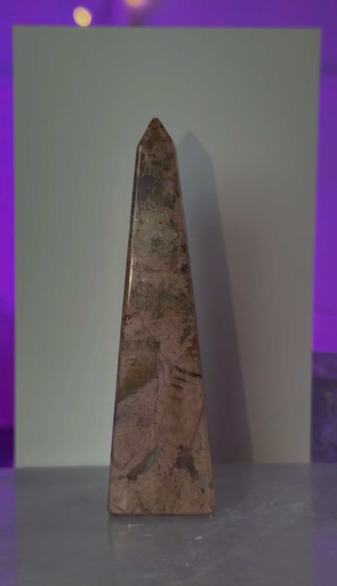 Rhodonite Tower – Healing, Grounding & Heart Energy