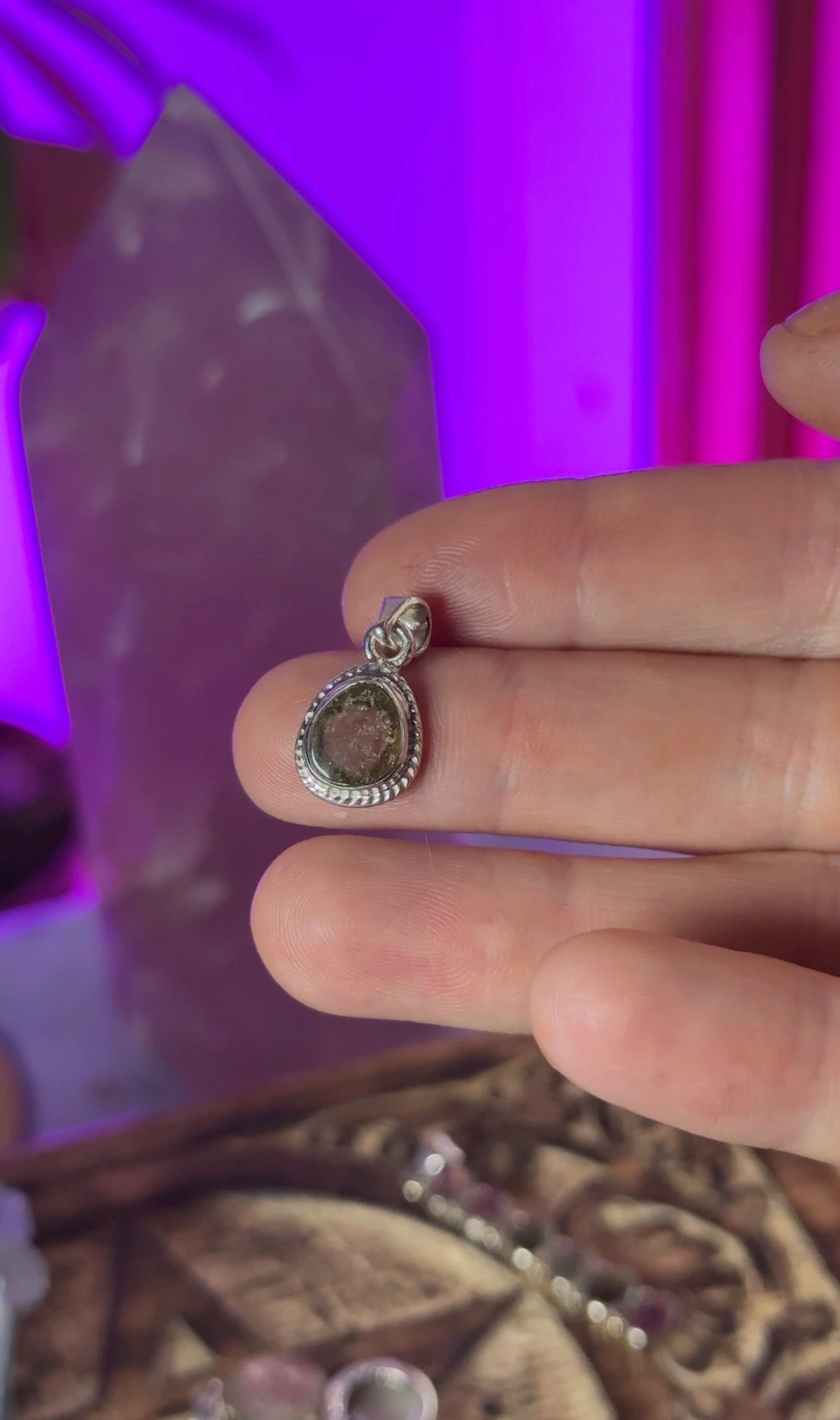 Watermelon Tourmaline Pendent