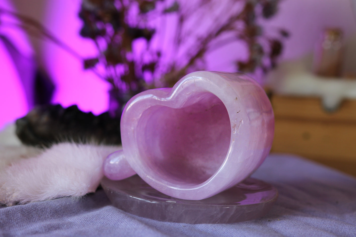 Rose Quartz Tea cup and Saucer