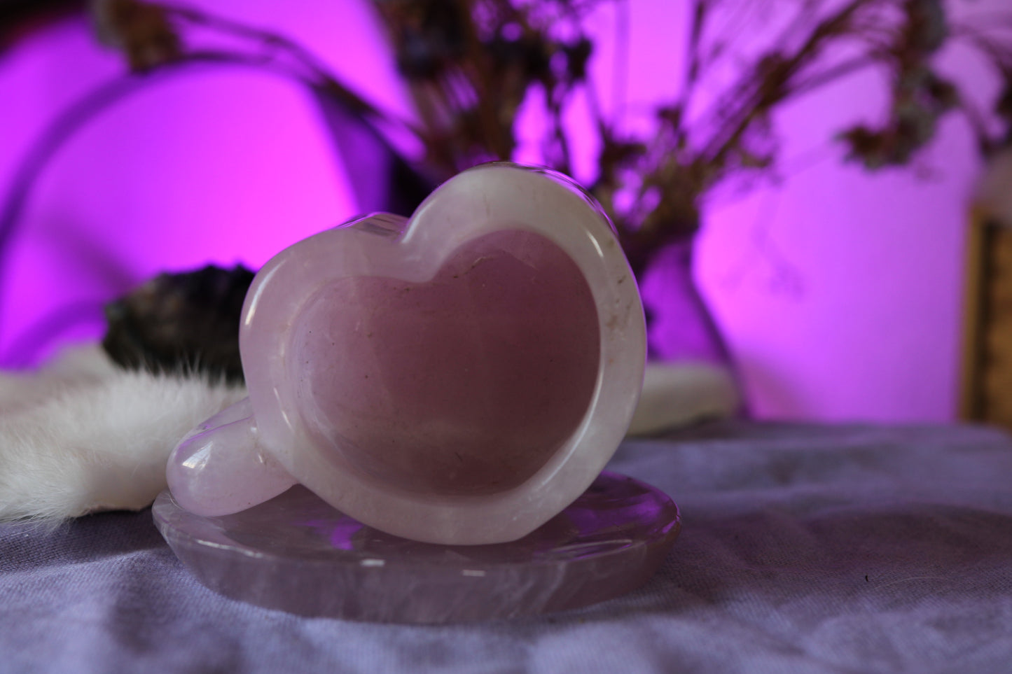 Rose Quartz Tea cup and Saucer