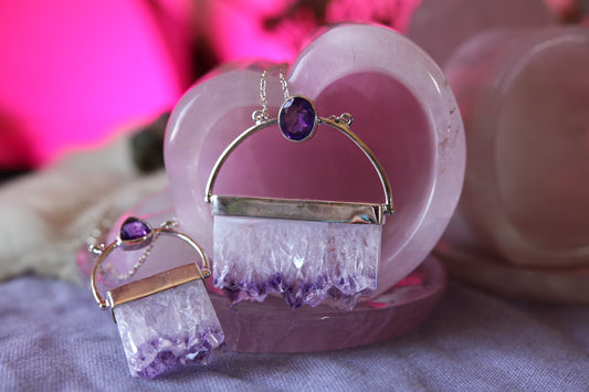 Dream Amethyst Silver Pendent