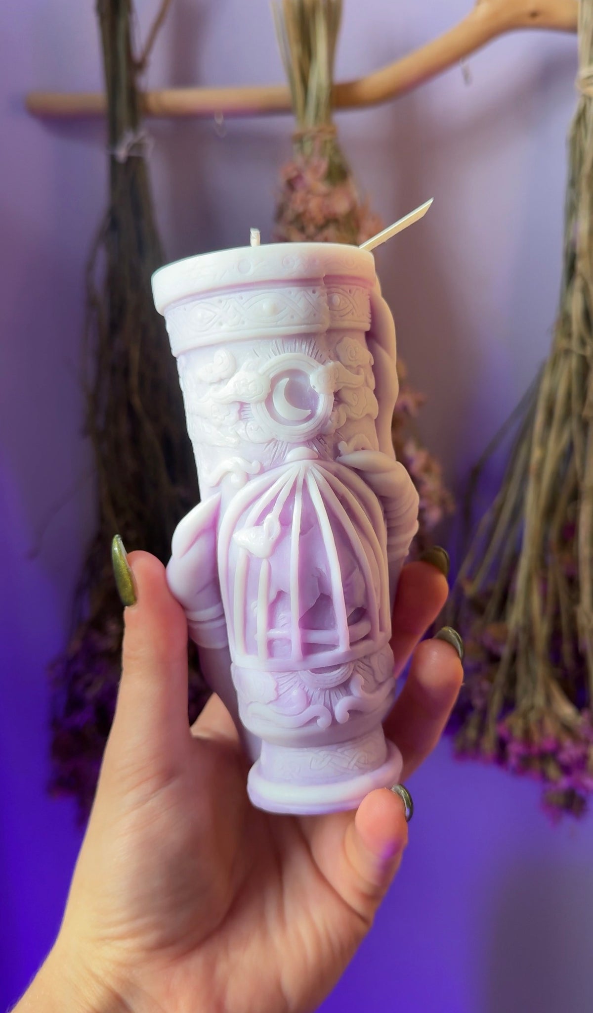 Witch’s Hand Pillar Candle