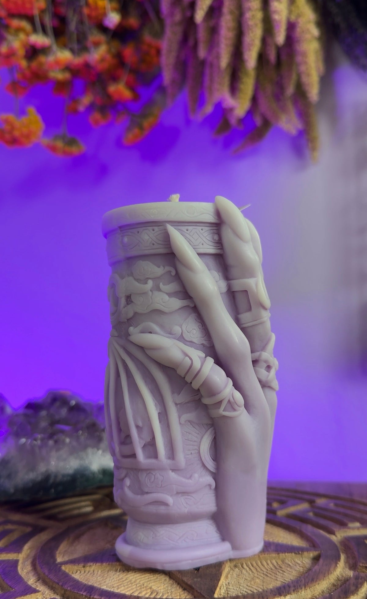 Witch’s Hand Pillar Candle