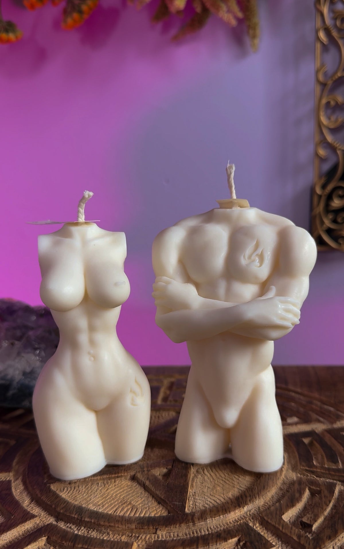 Masculine/ Feminine Torso Soy Candle