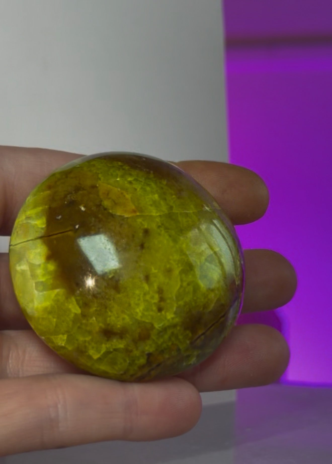 Green Opal Palm Stones