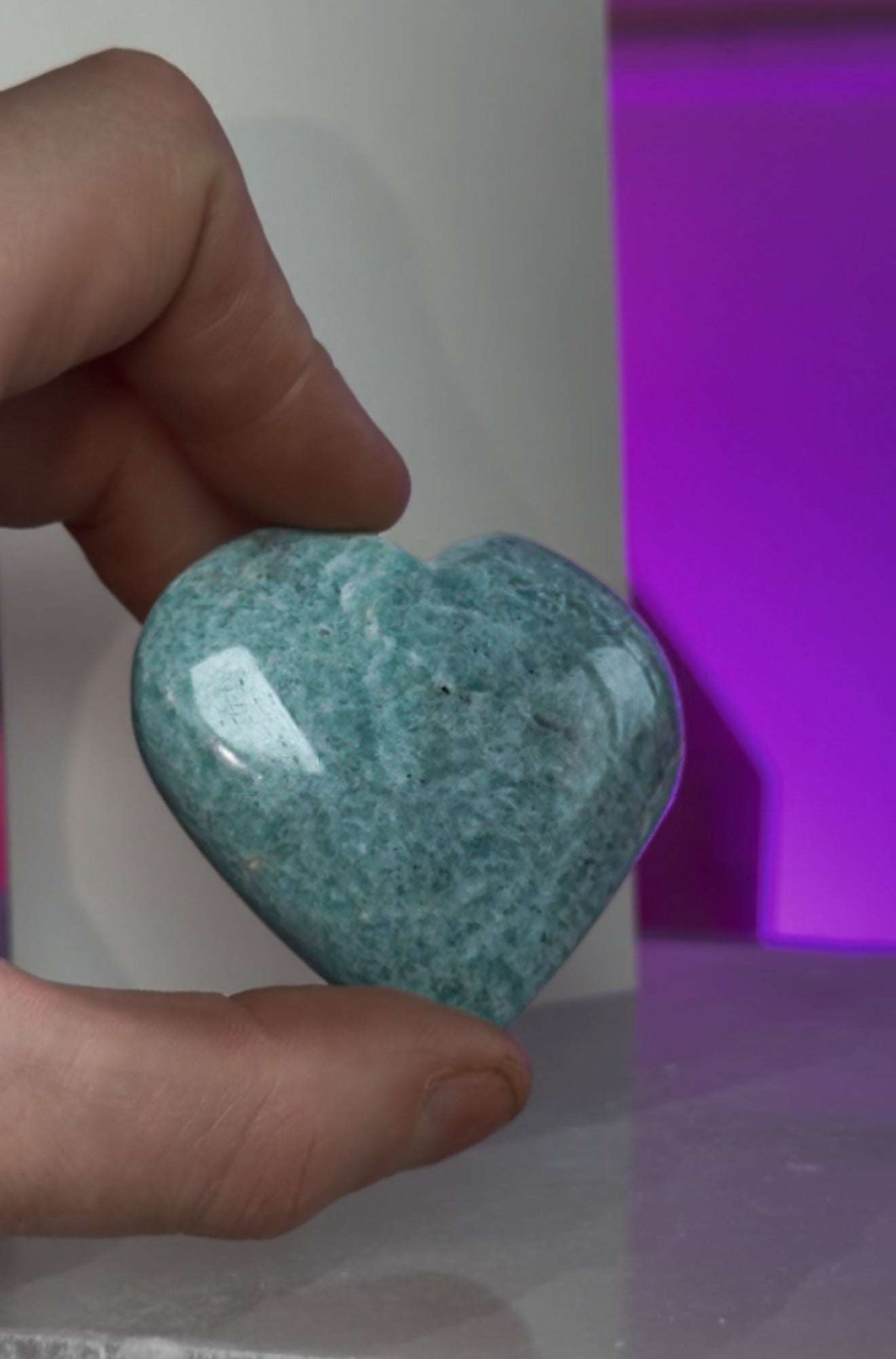 Amazonite Heart