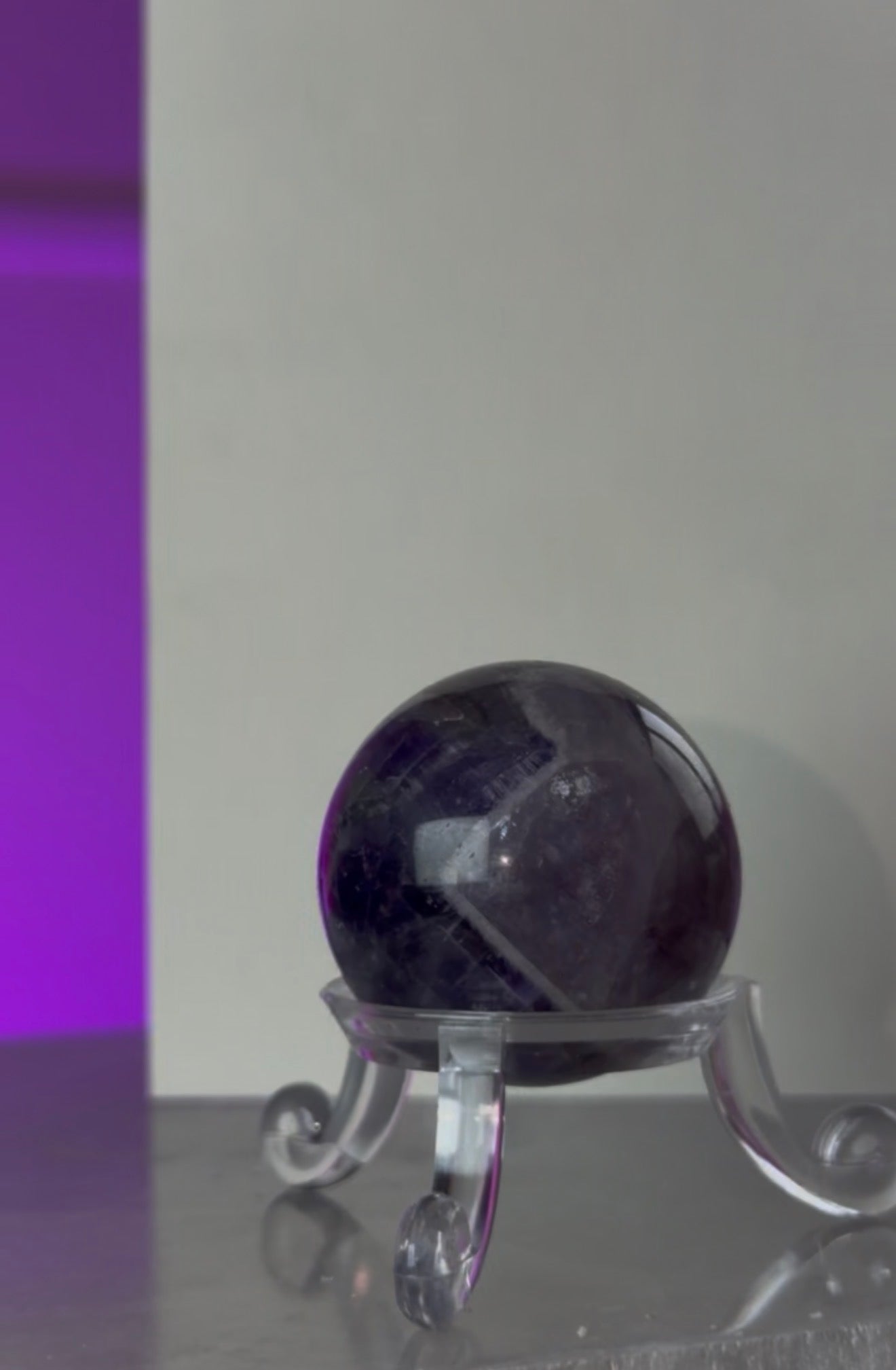 Chevron Amethyst Sphere