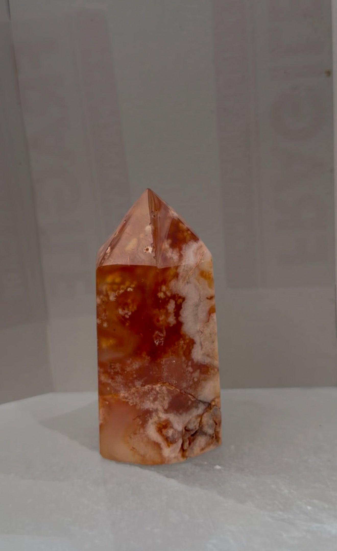 Flower Agate Tower – Growth, Manifestation &amp; Heart Healing