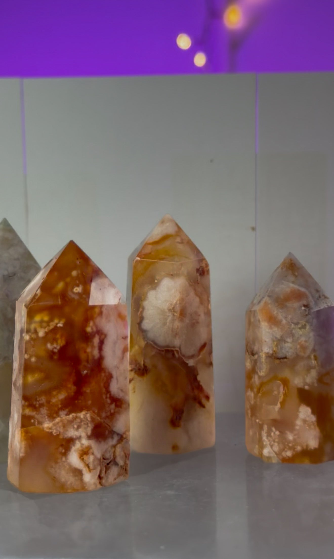 Flower Agate Tower – Growth, Manifestation &amp; Heart Healing