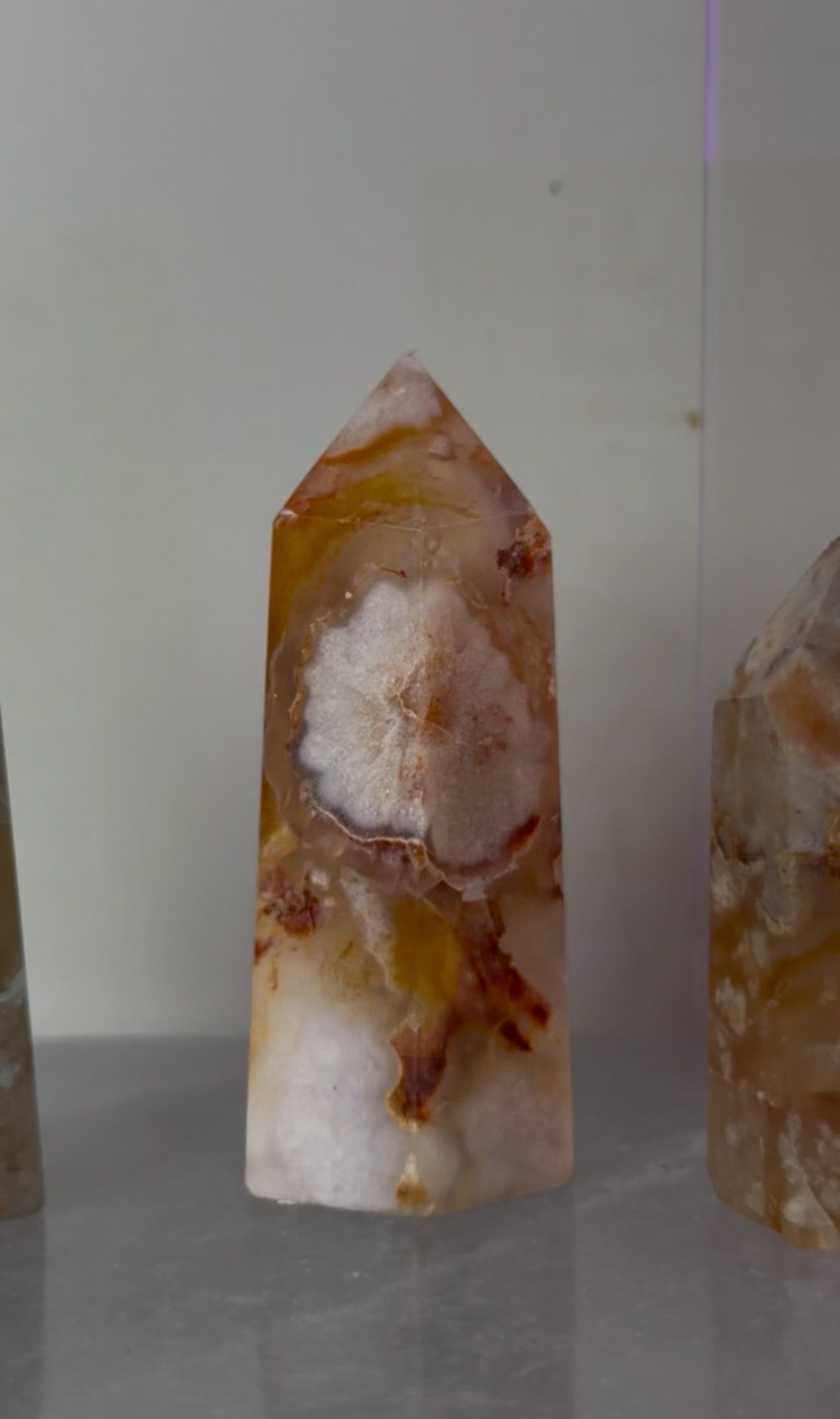 Flower Agate Tower – Growth, Manifestation &amp; Heart Healing