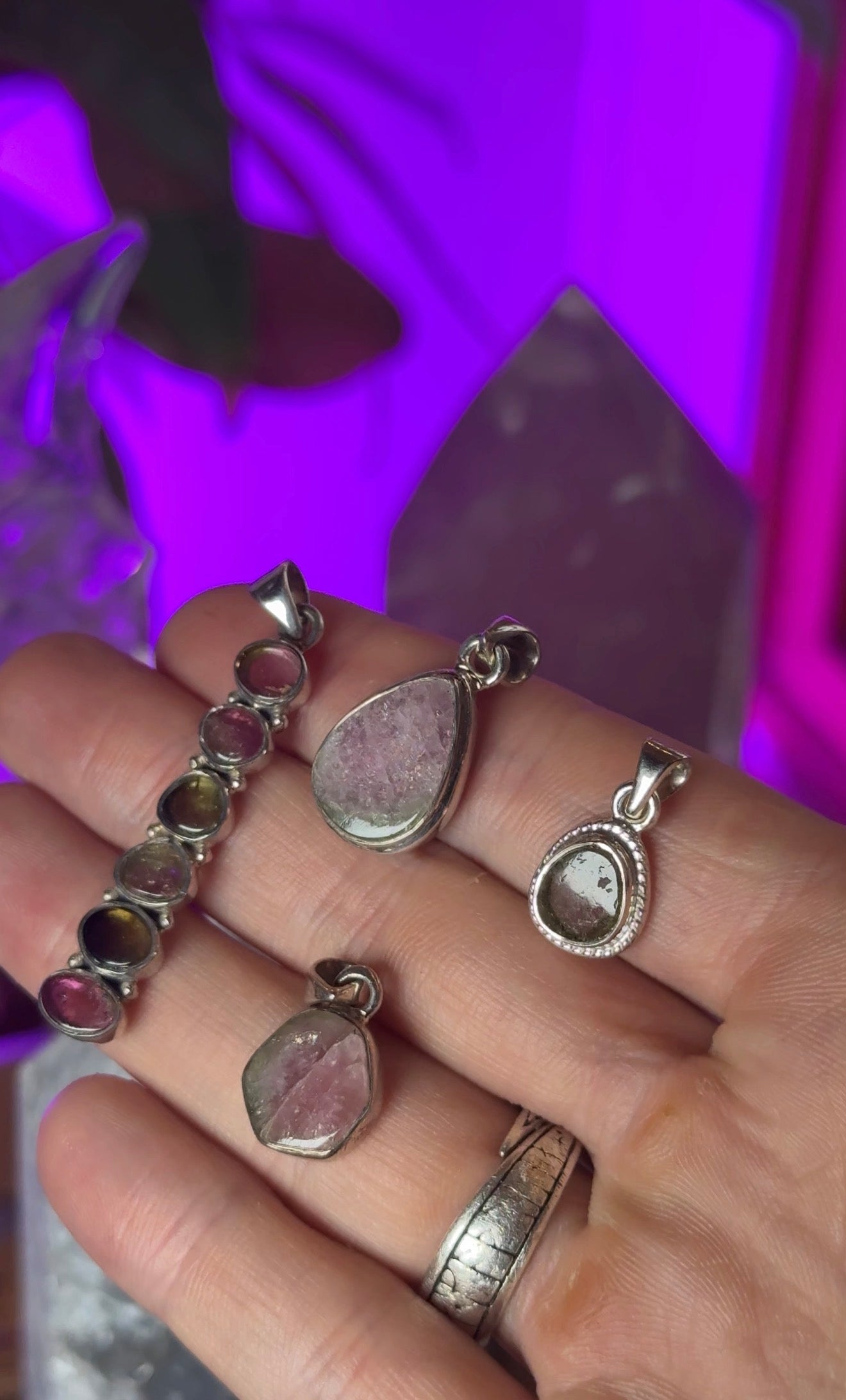 Watermelon Tourmaline Pendent