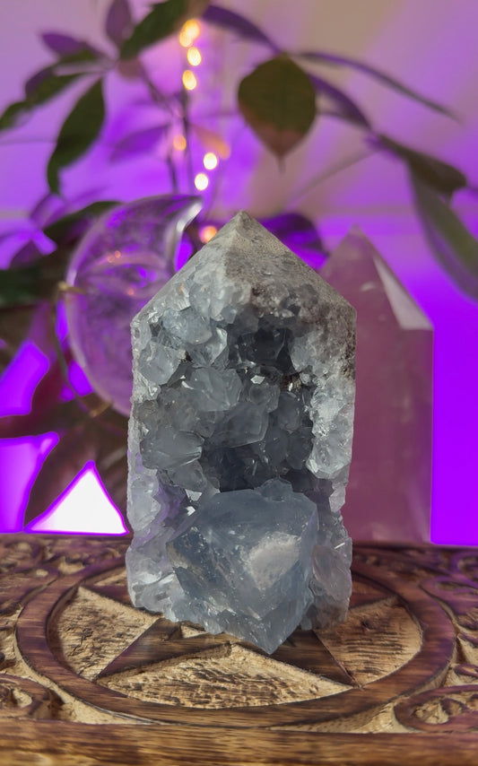 Celeste Druzy Caves – Spiritual Energy & Amplification