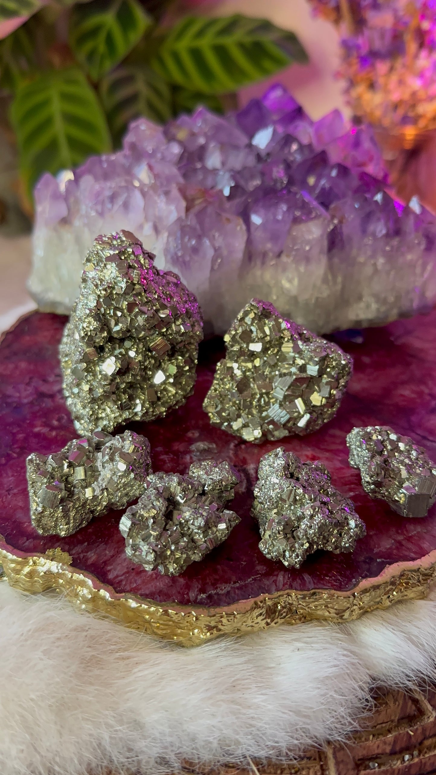 Pyrite clusters