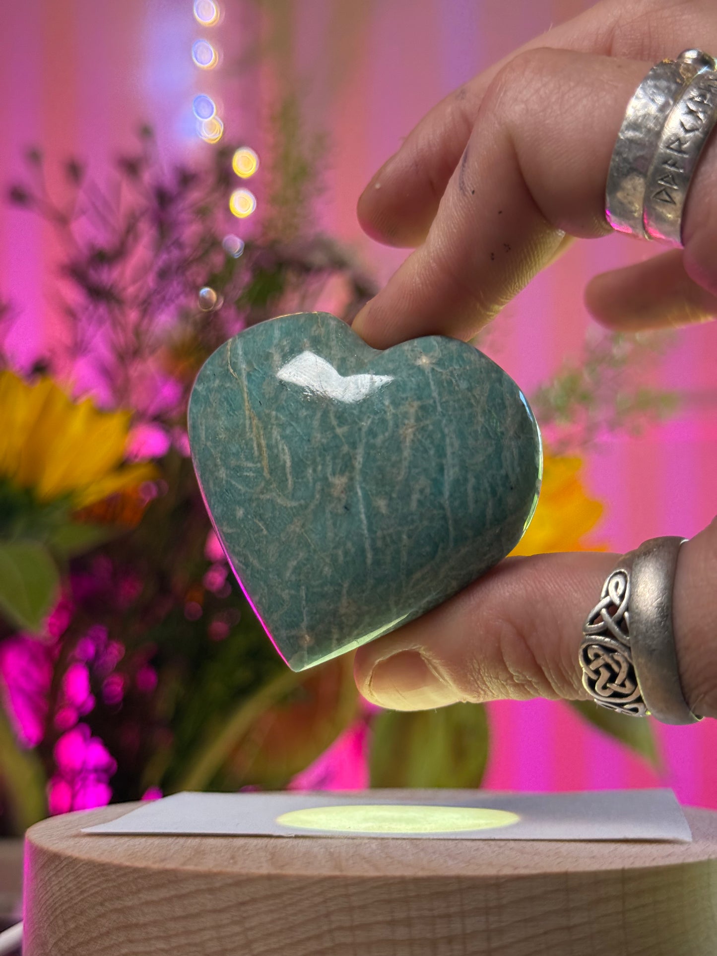 Amazonite Heart: Grounding