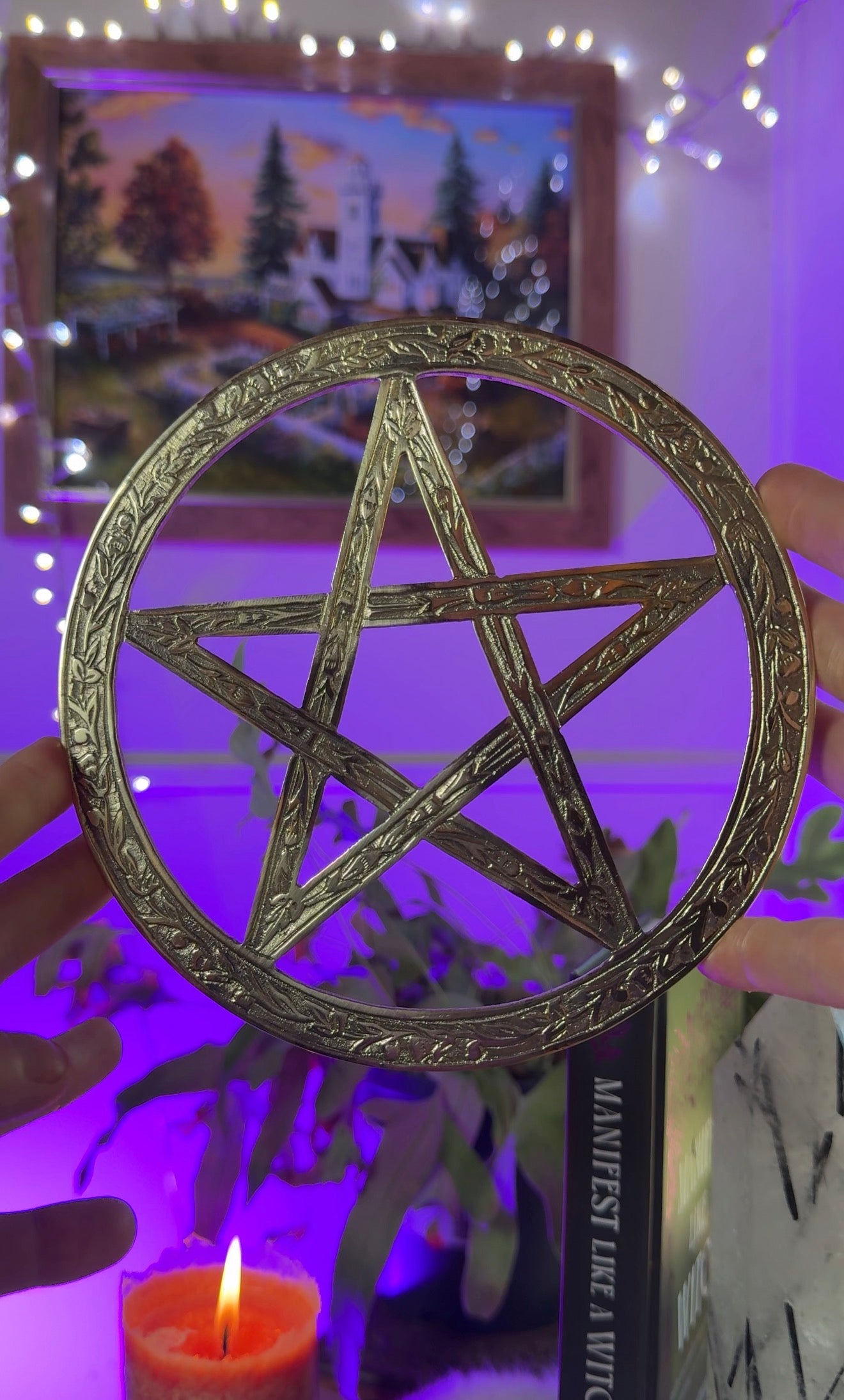 Brass Pentagram 15cm