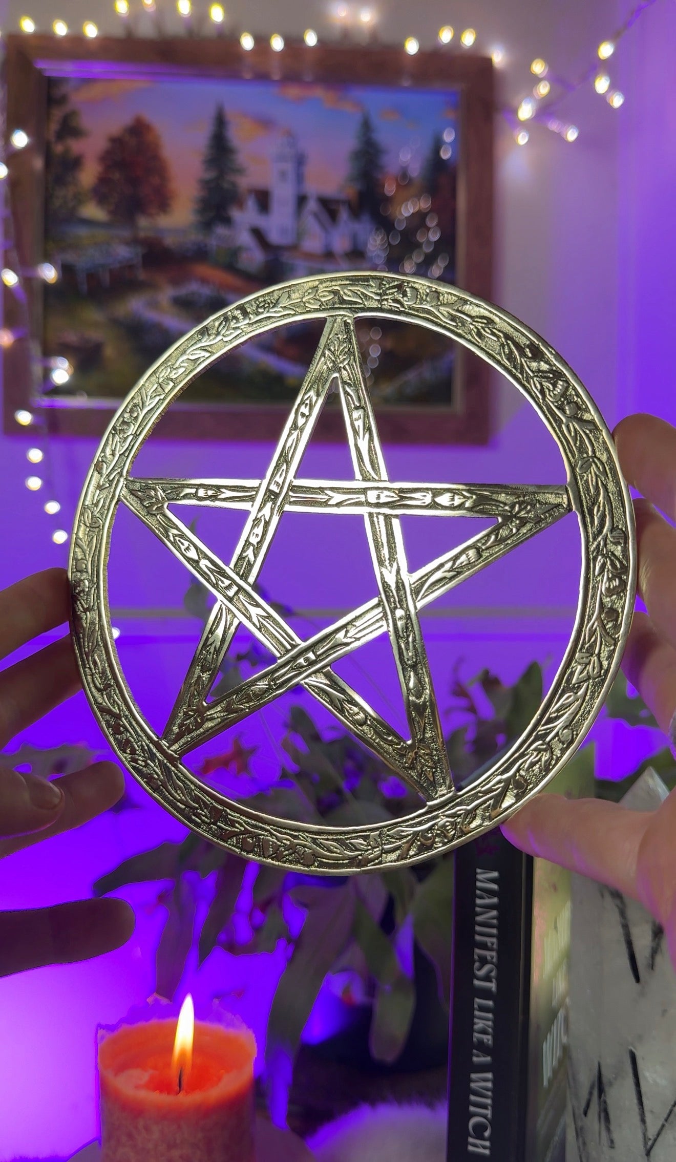 Brass Pentagram 15cm