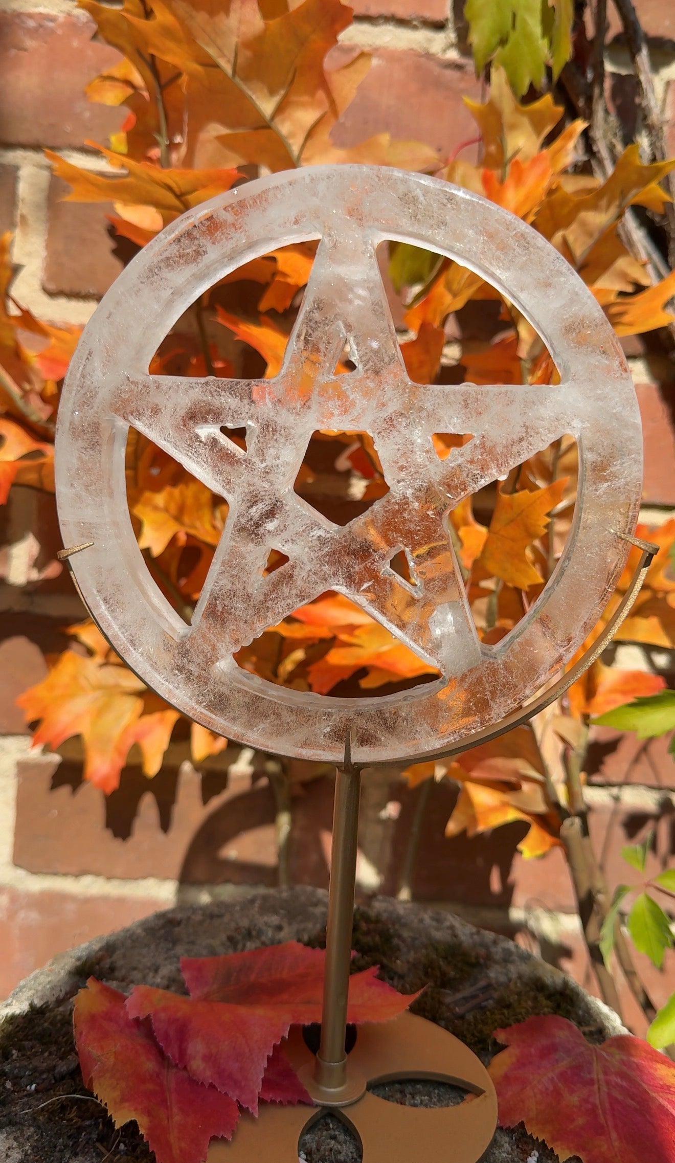 Clear quartz Pentacle statement piece