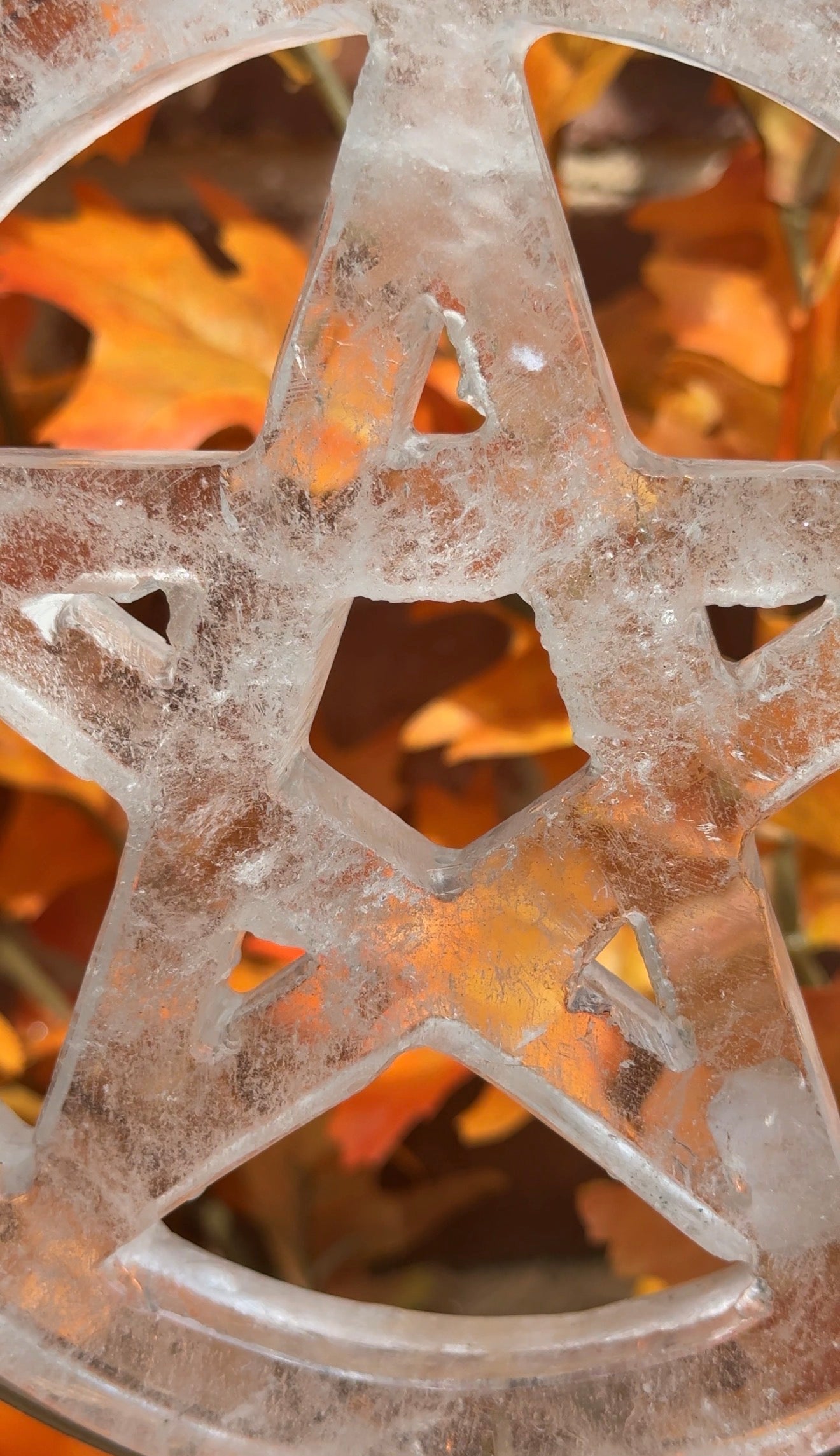 Clear quartz Pentacle statement piece
