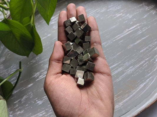 Raw Pyrite cubes