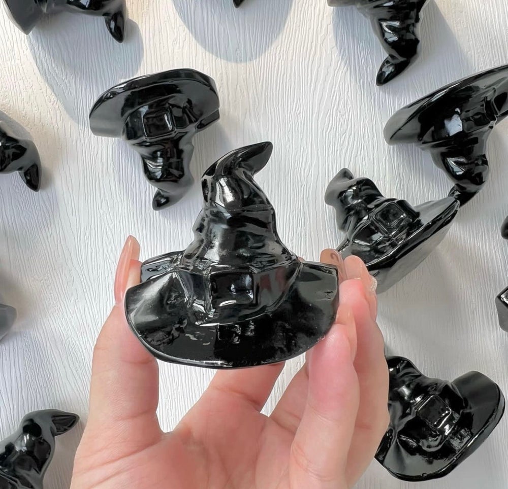 Black obsidian witches Hat