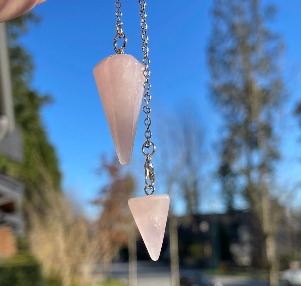 Rose Pendulum Rose Quartz Pendulum | Mystic Primrose UK – WITCHCRAFT STORE MYSTICPRIMROSE