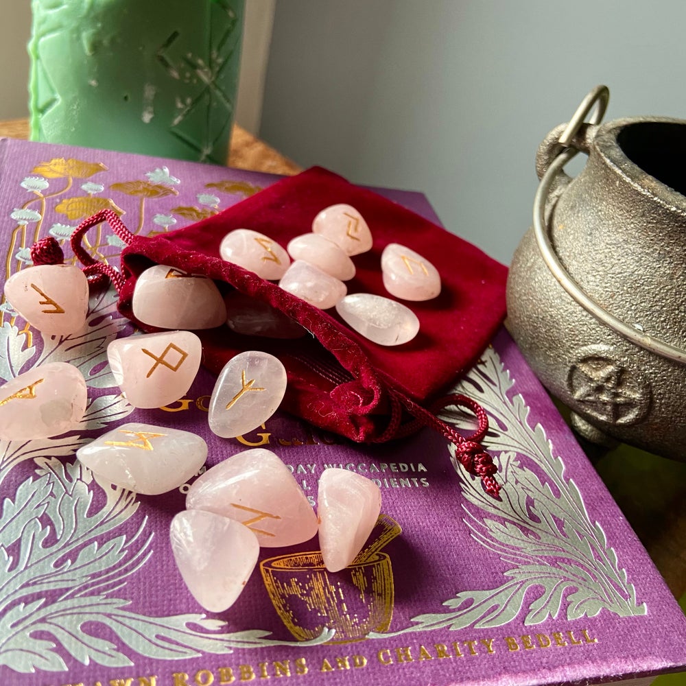 Rose Quartz Nordic Runes