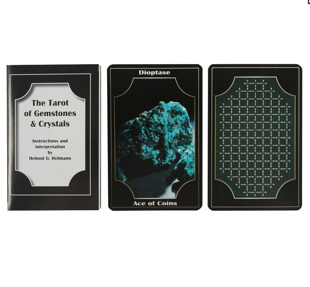 Rare crystal and gemstone tarot card deck